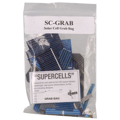 40 Piece Solar Cell Grab Bag All Different Shapes and Sizes